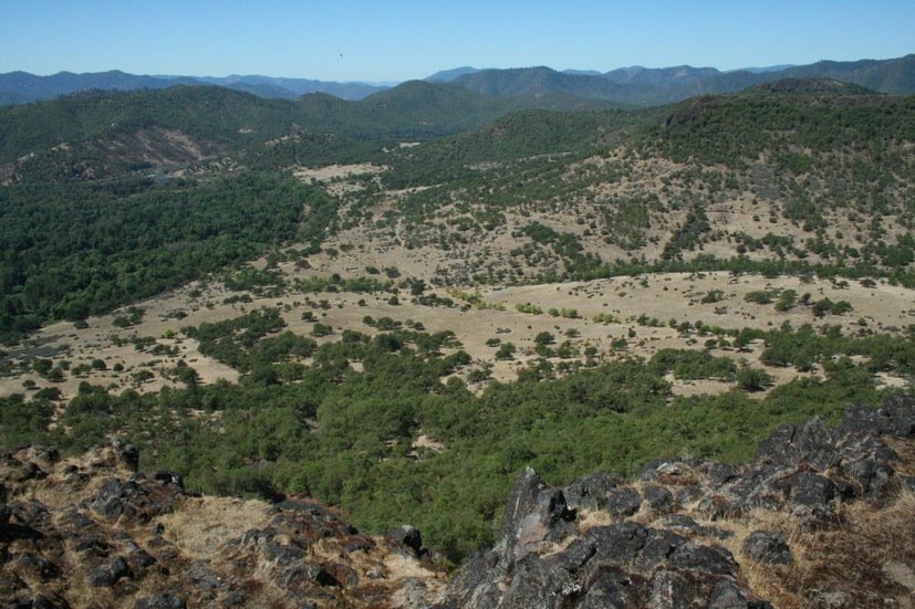 view of the typical landscape heterogeneity of the Rogue Basin, Oregon
